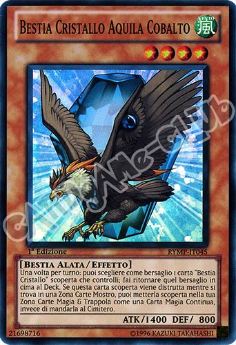 RYMP-IT045 Bestia Cristallo Aquila Cobalto super rara 1a Edizione (IT)  -PLAYED-