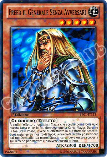 BP01-IT123 Freed il Generale Senza Avversari comune starfoil 1a Edizione (IT)  -GOOD-