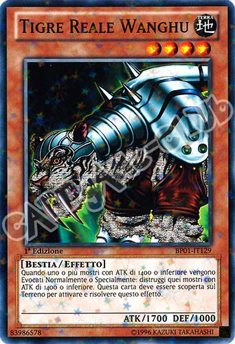 BP01-IT129 Tigre Reale Wanghu comune starfoil 1a Edizione (IT) -NEAR MINT-