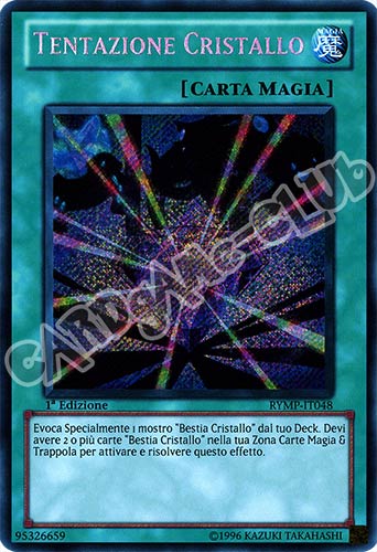 RYMP-IT048 Tentazione Cristallo rara segreta 1a Edizione (IT) -NEAR MINT-