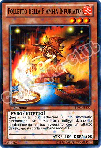 BP01-IT136 Folletto della Fiamma Infuriato comune starfoil 1a Edizione (IT) -NEAR MINT-