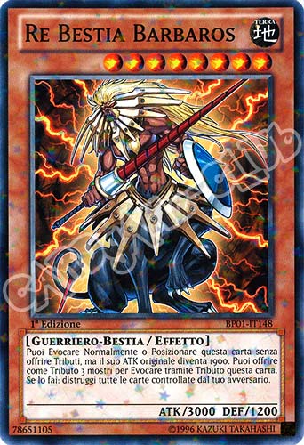 BP01-IT148 Re Bestia Barbaros comune starfoil 1a Edizione (IT) -NEAR MINT-
