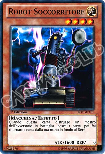 BP01-IT181 Robot Soccorritore comune 1a Edizione (IT) -NEAR MINT-