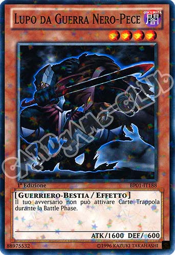 BP01-IT188 Lupo da Guerra Nero-Pece comune starfoil 1a Edizione (IT)  -GOOD-