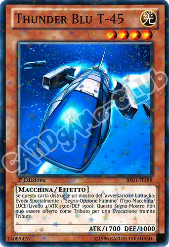 BP01-IT198 Thunder Blu T-45 comune starfoil 1a Edizione (IT) -NEAR MINT-