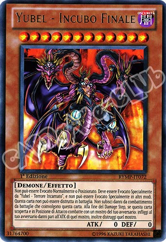 RYMP-IT072 Yubel - Incubo Finale rara 1a Edizione (IT) -NEAR MINT-
