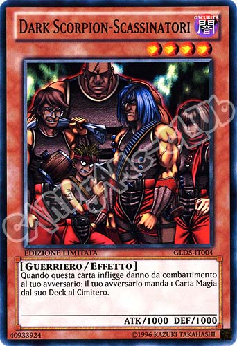 GLD5-IT004 Dark Scorpion-Scassinatori comune Edizione Limitata (IT) -NEAR MINT-
