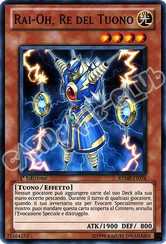 RYMP-IT074 Rai-Oh, il Re del Tuono comune 1a Edizione (IT) -NEAR MINT-