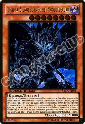 GLD5-IT028 Grapha, Signore Drago del Mondo Oscuro rara oro Edizione Limitata (IT) -NEAR MINT-