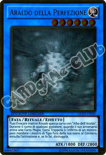 GLD5-IT030 Araldo della Perfezione rara oro ghost Edizione Limitata (IT) -NEAR MINT-