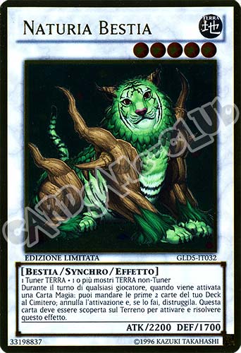 GLD5-IT032 Naturia Bestia rara oro Edizione Limitata (IT) -NEAR MINT-