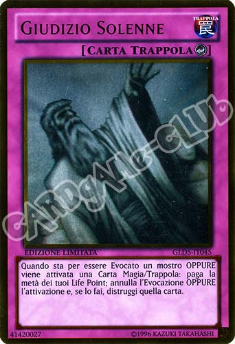 GLD5-IT045 Giudizio Solenne rara oro ghost Edizione Limitata (IT) -NEAR MINT-