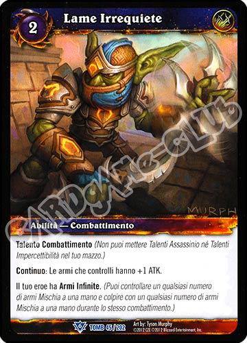 Lame Irrequiete rara (IT) -NEAR MINT-