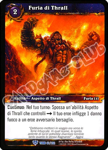 Furia di Thrall rara (IT) -NEAR MINT-