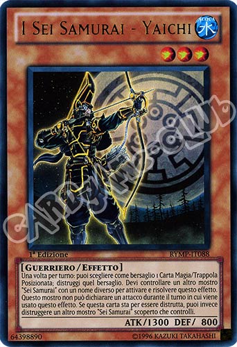 RYMP-IT088 I Sei Samurai - Yaichi ultra rara 1a Edizione (IT) -NEAR MINT-