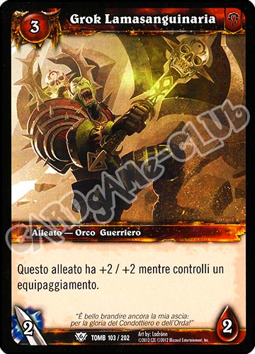 Grok Lamasanguinaria comune (IT) -NEAR MINT-