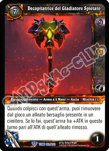 Decapitatrice del Gladiatore Spietato rara (IT) -NEAR MINT-