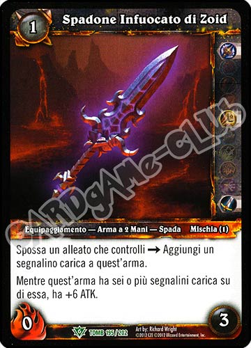 Spadone Infuocato di Zoid non comune (IT) -NEAR MINT-
