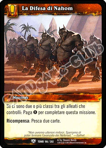 La Difesa di Nahom comune (IT) -NEAR MINT-