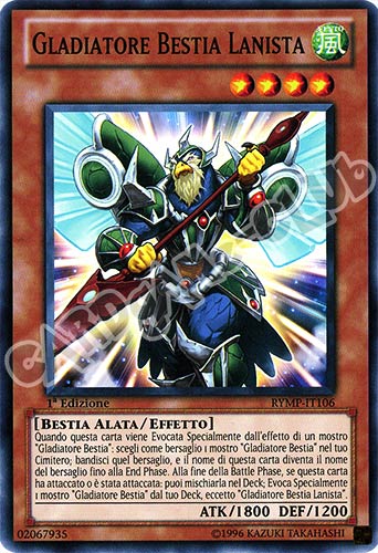 RYMP-IT106 Gladiatore Bestia Lanista comune 1a Edizione (IT) -NEAR MINT-