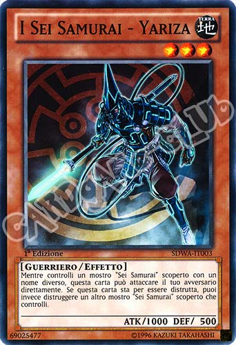 SDWA-IT003 I Sei Samurai - Yariza comune 1a Edizione (IT) -NEAR MINT-