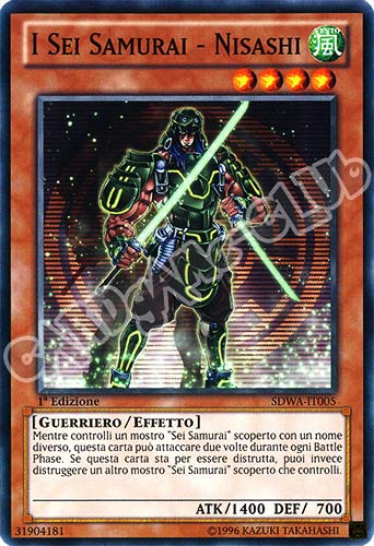 SDWA-IT005 I Sei Samurai - Nisashi comune 1a Edizione (IT) -NEAR MINT-