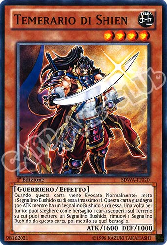 SDWA-IT020 Temerario di Shien comune 1a Edizione (IT) -NEAR MINT-