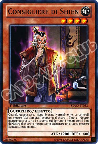SDWA-IT022 Consigliere di Shien comune 1a Edizione (IT) -NEAR MINT-