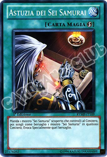 RYMP-IT109 Astuzia dei sei Samurai comune 1a Edizione (IT) -NEAR MINT-