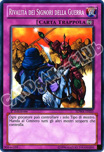 SDWA-IT033 Rivalita' dei Signori della Guerra comune 1a Edizione (IT) -NEAR MINT-