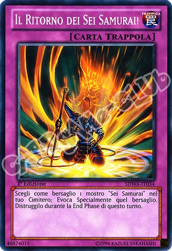 SDWA-IT034 Il Ritorno dei Sei Samurai! comune 1a Edizione (IT) -NEAR MINT-