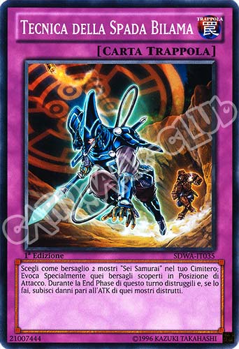 SDWA-IT035 Tecnica della Spada Bilama comune 1a Edizione (IT) -NEAR MINT-