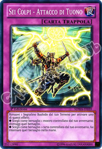 SDWA-IT039 Sei Colpi - Attacco di Tuono comune 1a Edizione (IT) -NEAR MINT-