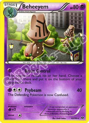 062 / 099 Beheeyem rara (EN) -NEAR MINT-