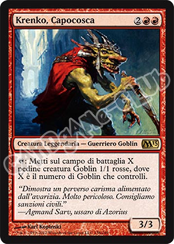 138 / 249 Krenko, Capocosca rara (IT) -NEAR MINT-