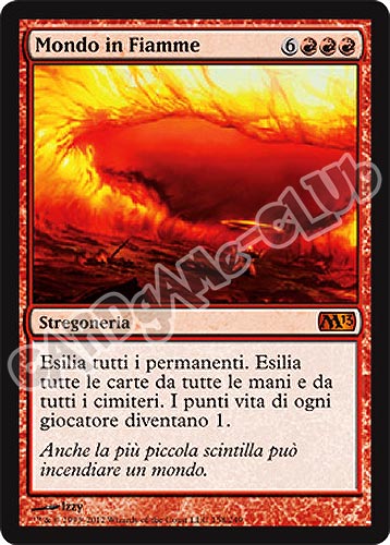 158 / 249 Mondo in Fiamme rara mitica (IT) -NEAR MINT-