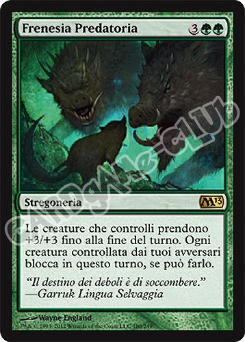 180 / 249 Frenesia Predatoria rara (IT) -NEAR MINT-