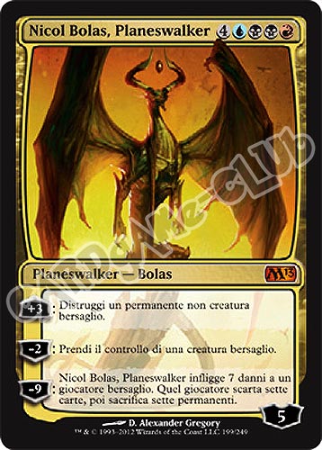 199 / 249 Nicol Bolas, Planeswalker rara mitica (IT) -NEAR MINT-