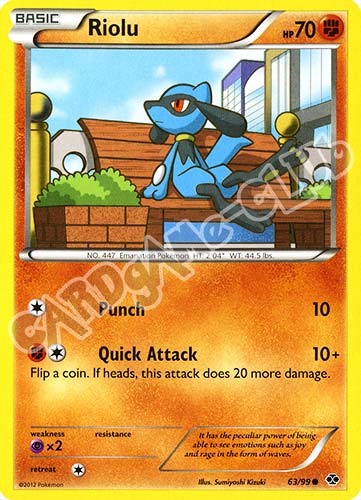 063 / 099 Riolu comune (EN) -NEAR MINT-