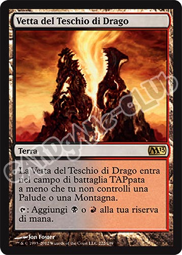 222 / 249 Vetta del Teschio di Drago rara (IT) -NEAR MINT-