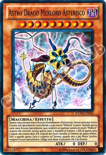 EXVC-IT015 Astro Drago Meklord Asterisco super rara Unlimited (IT) -NEAR MINT-