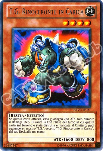 EXVC-IT021 T.G. Rinoceronte in Carica rara Unlimited (IT) -NEAR MINT-