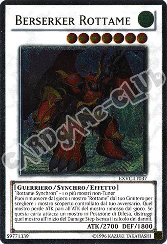 EXVC-IT037 Berserker Rottame rara ultimate Unlimited (IT) -NEAR MINT-