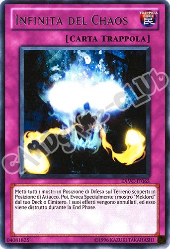 EXVC-IT065 Infinita' del Chaos rara Unlimited (IT) -NEAR MINT-
