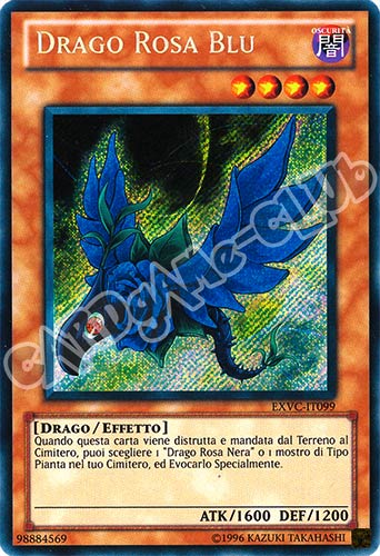EXVC-IT099 Drago Rosa Blu rara segreta Unlimited (IT) -NEAR MINT-