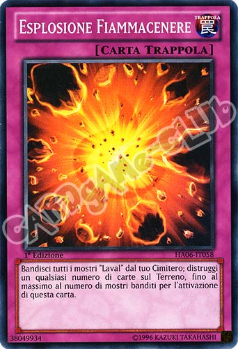 HA06-IT058 Esplosione Fiammacenere super rara 1a Edizione (IT) -NEAR MINT-
