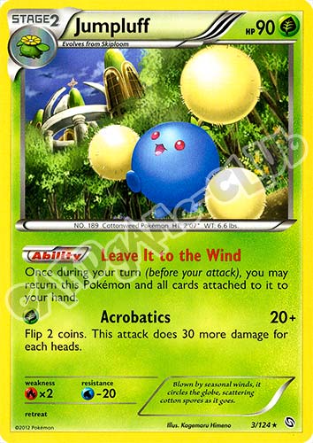 003 / 124 Jumpluff rara (EN) -NEAR MINT-