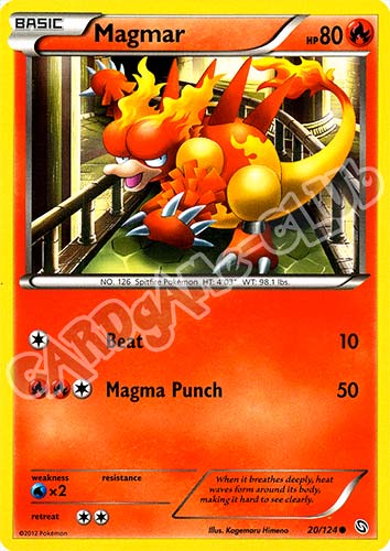 020 / 124 Magmar comune (EN) -NEAR MINT-