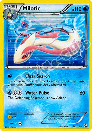 028 / 124 Milotic rara foil (EN) -NEAR MINT-