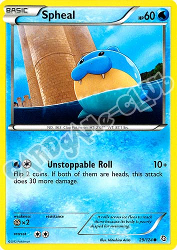 029 / 124 Spheal comune (EN) -NEAR MINT-